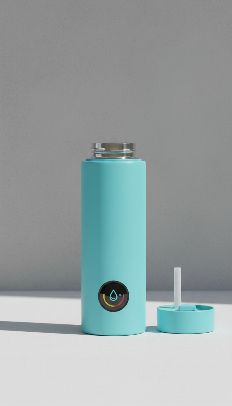 Smart Water Bottle Electric Cyan
