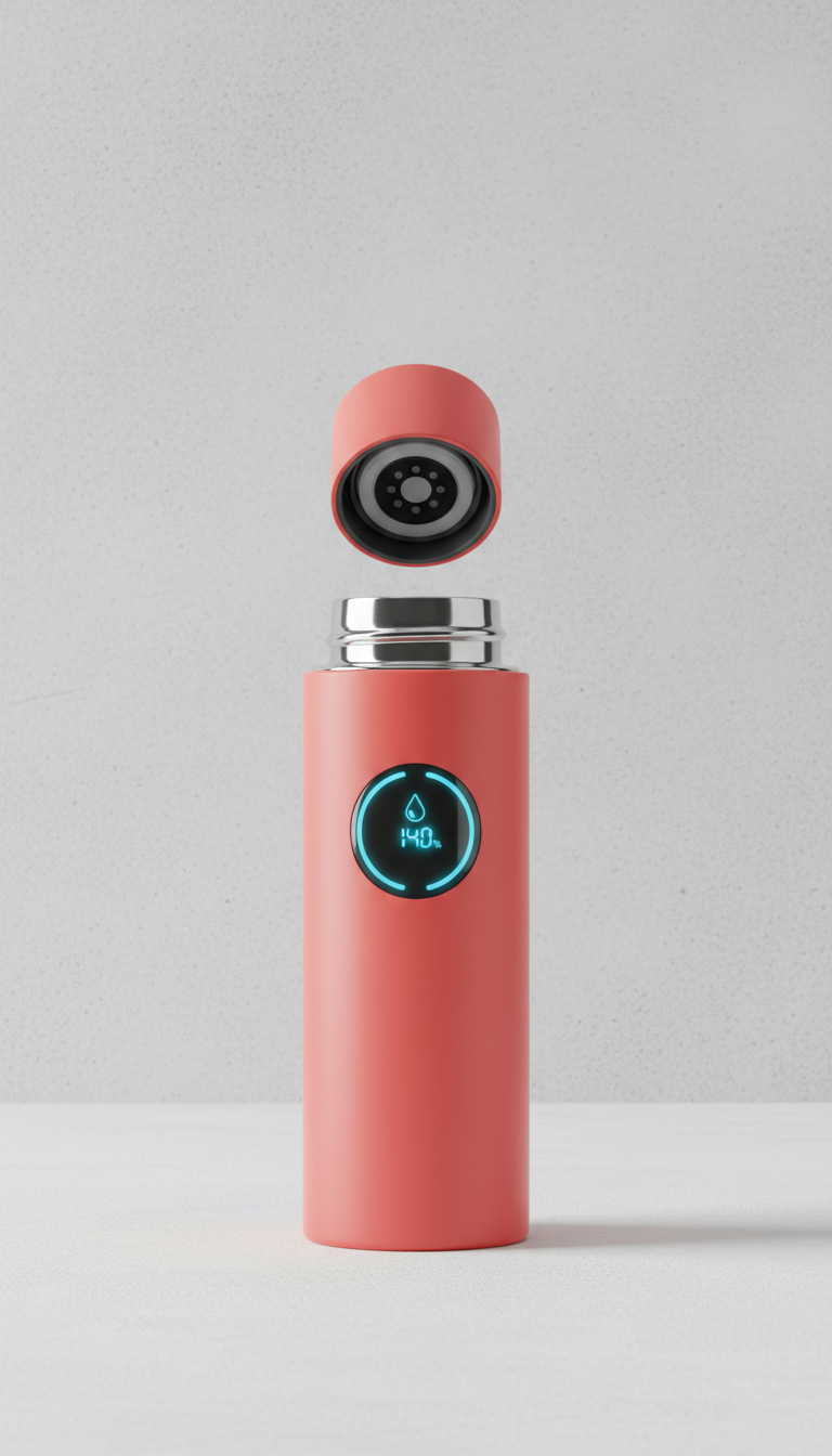 Smart Water Bottle Pulse Coral